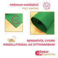 3-4 mm Vastag Filc Anyag Folyóméter - Zöld Színű - Kép 09 - DekorExpert
