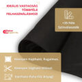 Fekete Filc Anyag Méteráru, Puha Dekorfilc - Kép 06 - DekorExpert