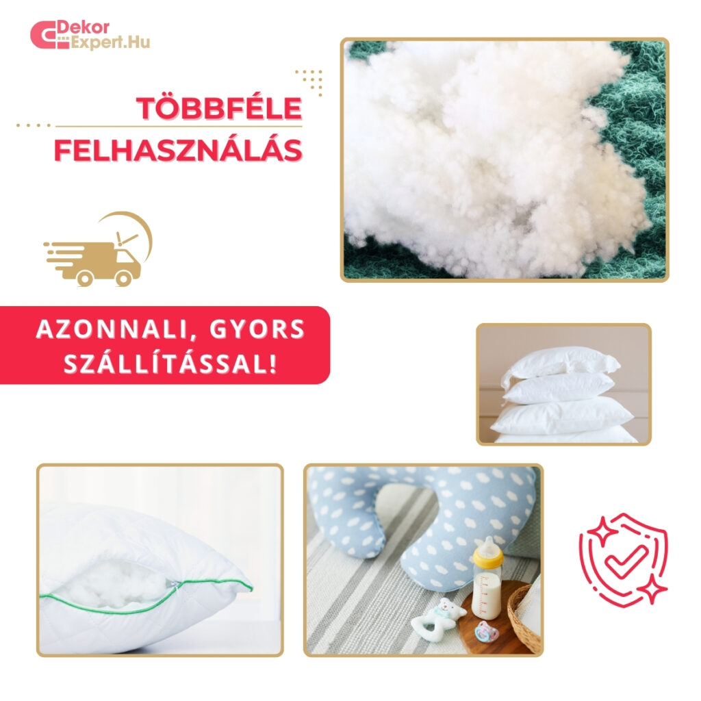 Szilikongolyó töltet, párna töltet, plüss tömőanyag