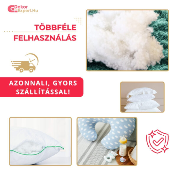 Szilikongolyó töltet, párna töltet, plüss tömőanyag